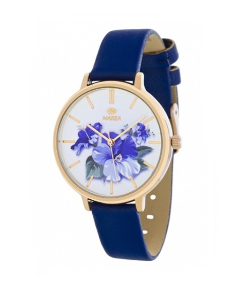 Reloj Marea azul flores