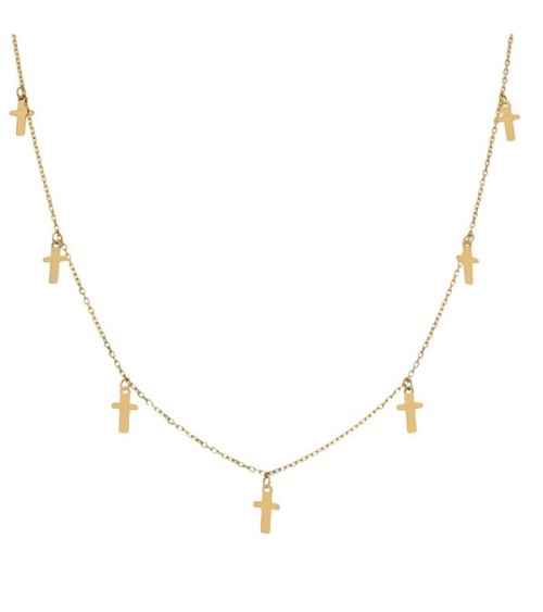 Gargantilla de Oro charms cruces