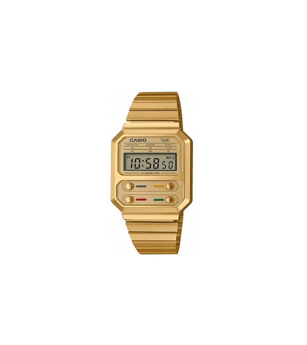 Reloj Casio Edición Especial 'Alien' dorado A100WEG-9AEF