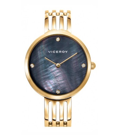 Reloj dorado Viceroy 4 Diamantes 461122-57
