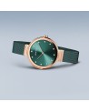 Reloj Bering verde rosado 12034-868