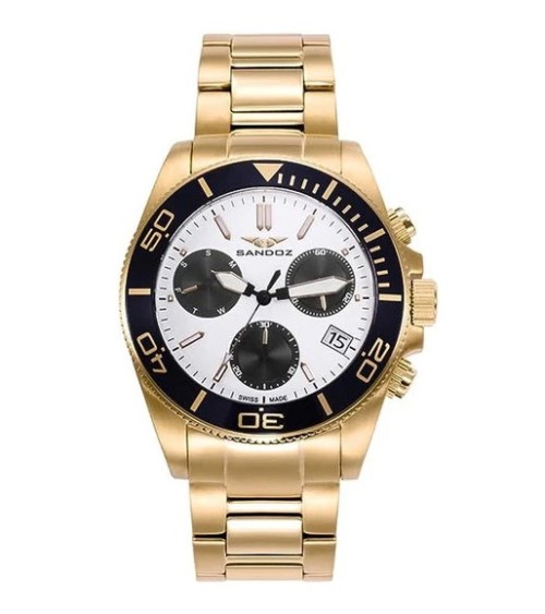Reloj Sandoz dorado Swiss Made caballero 81447-99