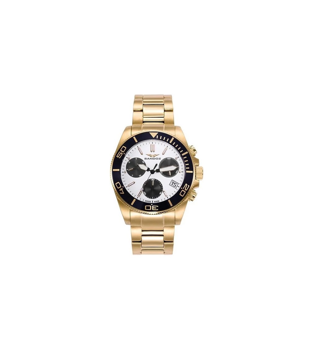 Reloj Sandoz dorado Swiss Made caballero 81447-99