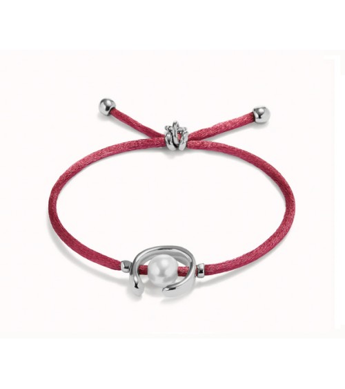 Pulsera hilo Uno de 50 Malva plateado PUL2505MLV