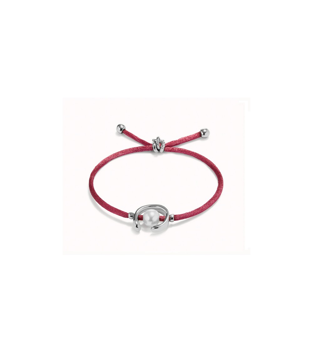 Pulsera hilo Uno de 50 Malva plateado PUL2505MLV