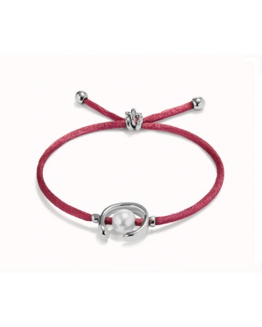 Pulsera hilo Uno de 50 Malva plateado PUL2505MLV