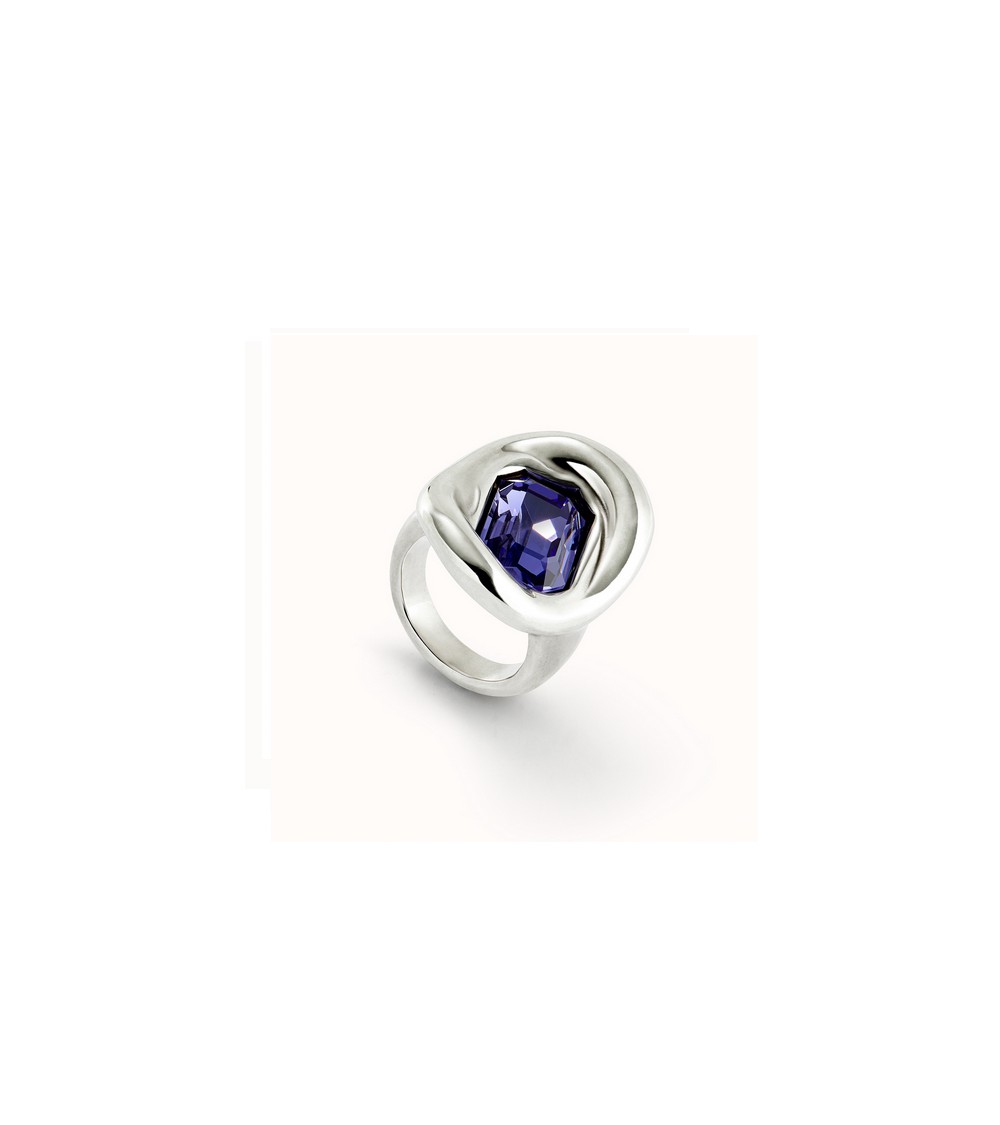 Anillo Uno de 50 mujer cristal morado ANI0826