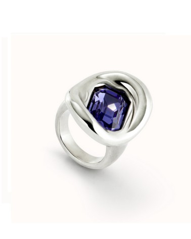 Anillo Uno de 50 mujer cristal morado ANI0826