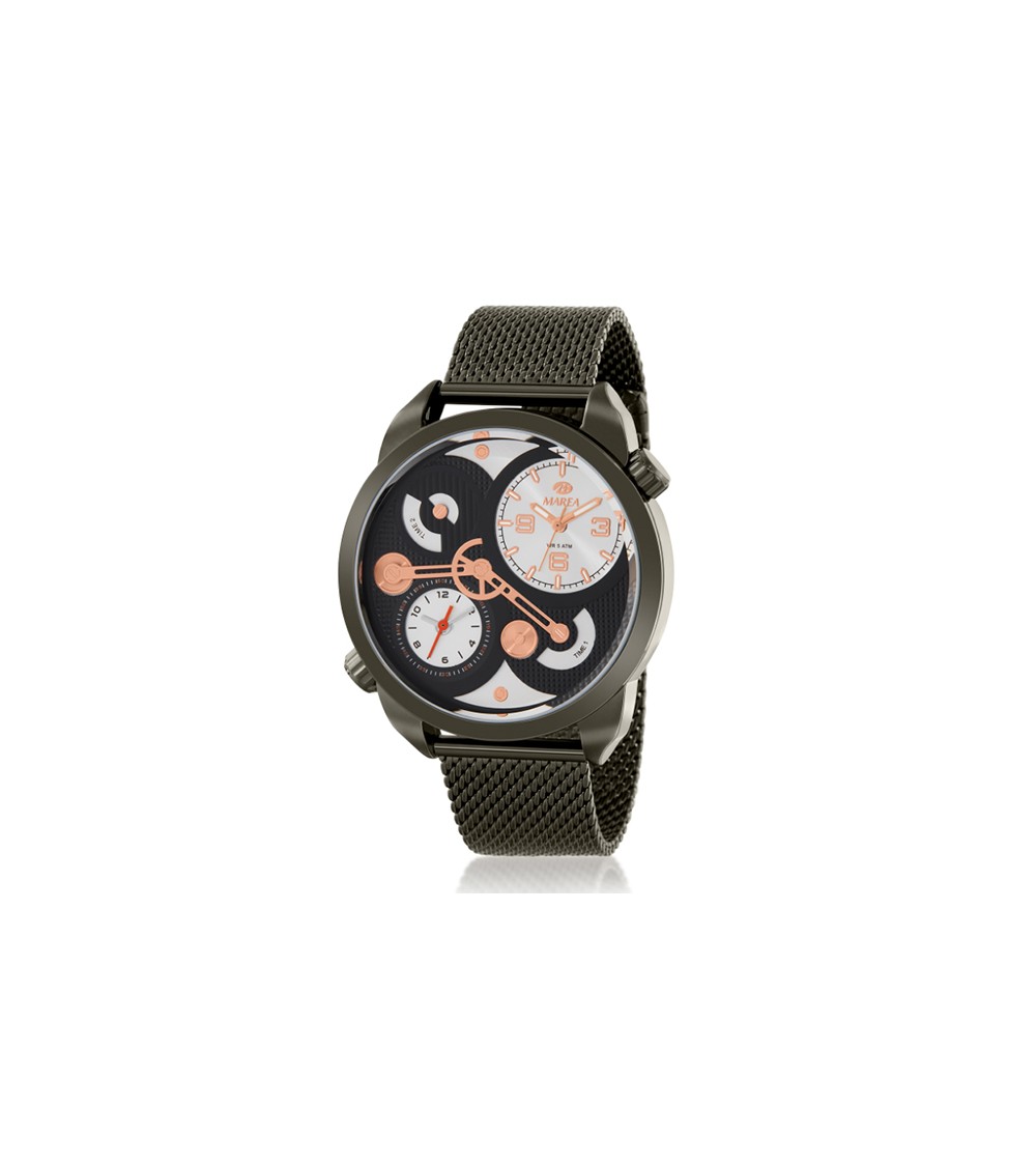 Reloj Marea acero negro rosa B54220/2