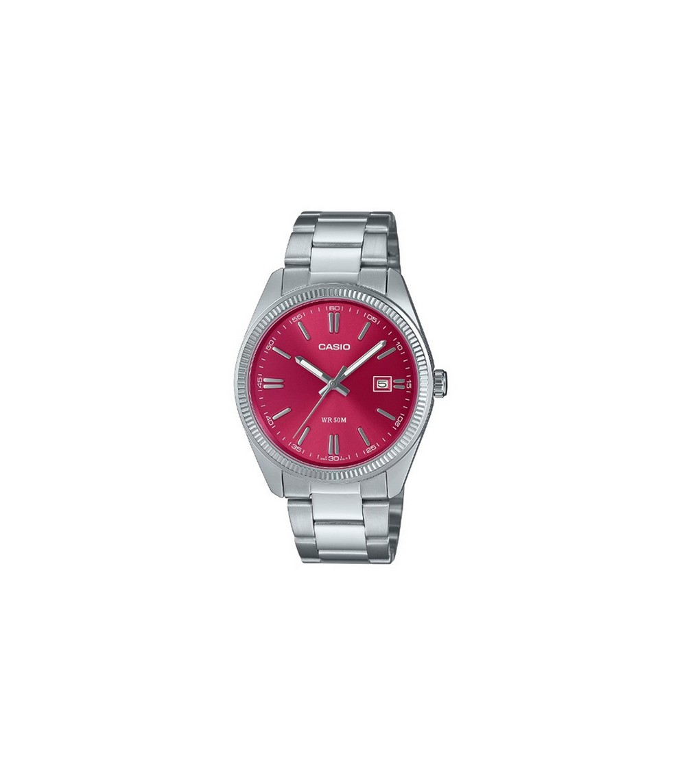 Reloj Casio esfera roja MTP-1302PD-4AVEF