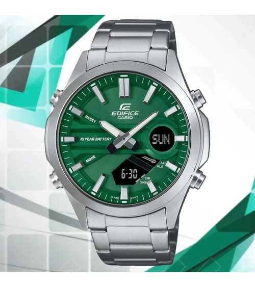 Reloj Casio Edifice verde digital analógico EFV-C120D-3A