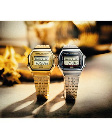 Reloj Casio dorado retro step tracker ABL-100WEG-9AEF