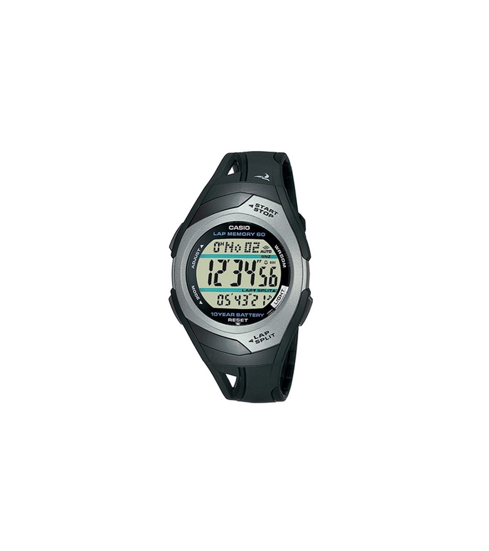 Reloj Casio gris negro chico STR-300-1V