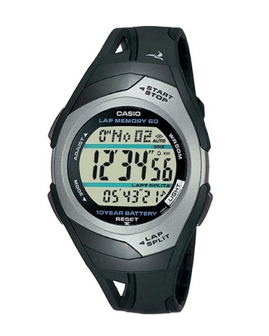 Reloj Casio gris negro chico STR-300-1V