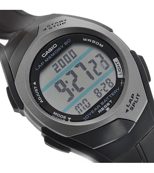 Reloj Casio gris negro chico STR-300-1V