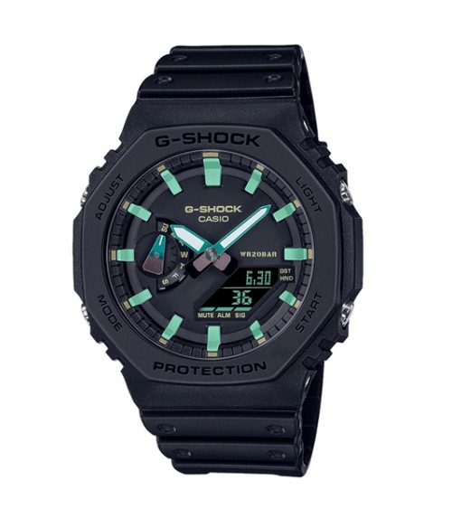 Reloj Casio G-Shock negro verde GA-2100RC-1A