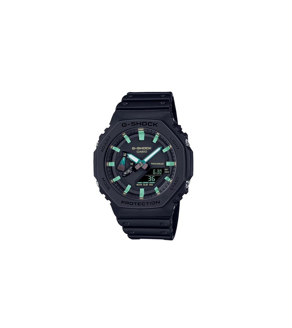 Reloj Casio G-Shock negro verde GA-2100RC-1A