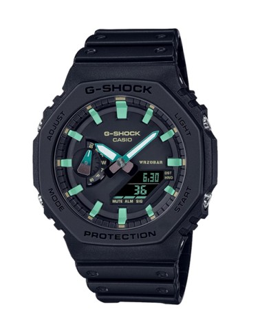 Reloj Casio G-Shock negro verde GA-2100RC-1A