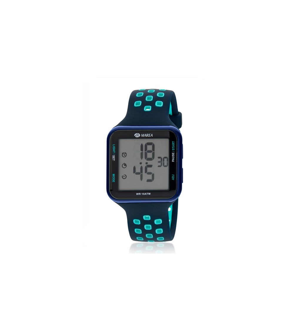 Reloj Marea negro azul digital B44102/2