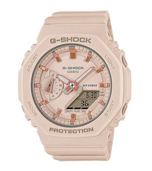 Reloj casio G-SHOCK Rosa Beige GMA-S2100-4AER