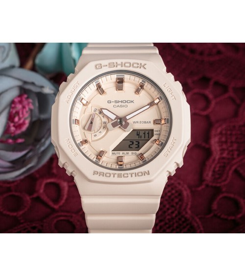 Reloj casio G-SHOCK Rosa Beige GMA-S2100-4AER