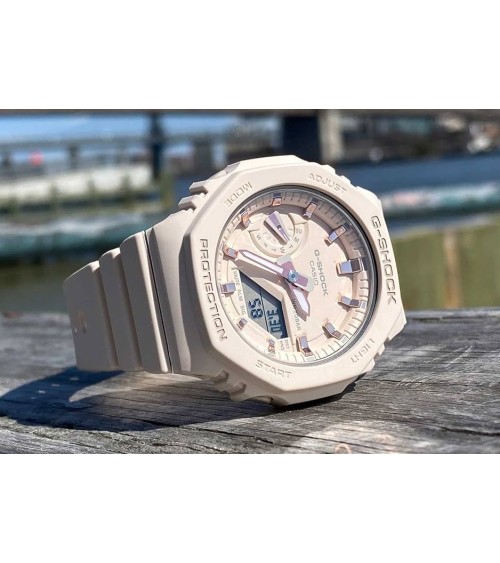 Reloj casio G-SHOCK Rosa Beige GMA-S2100-4AER