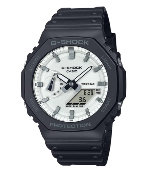 Reloj G-SHOCK negro blanco GA-2100WD-1A