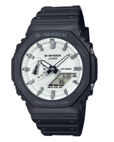 Reloj G-SHOCK negro blanco GA-2100WD-1A