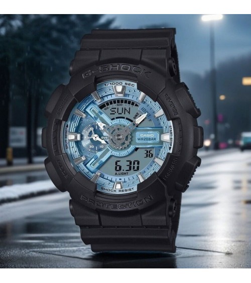 Reloj Casio G-SHOCK negro azul GA-110CD-1A2