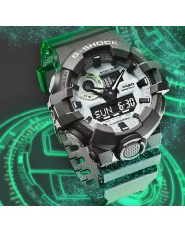 Reloj G-SHOCK Hidden Glow Gris GA-700HD-8AER