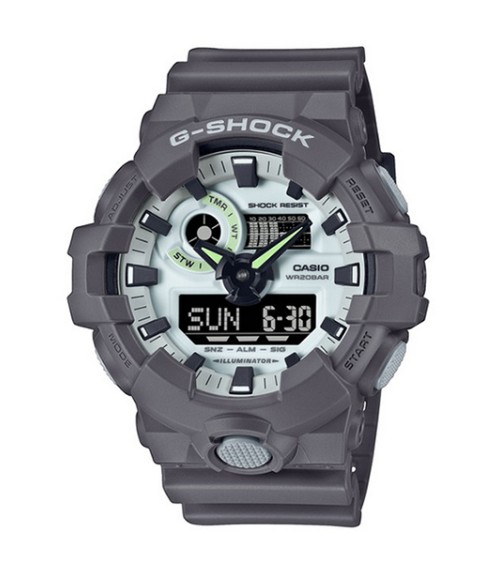 Reloj G-SHOCK Hidden Glow Gris GA-700HD-8AER