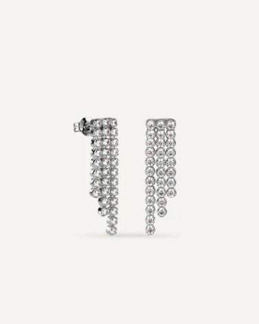 Pendientes Strass plata T-Adoro 54.PE.03