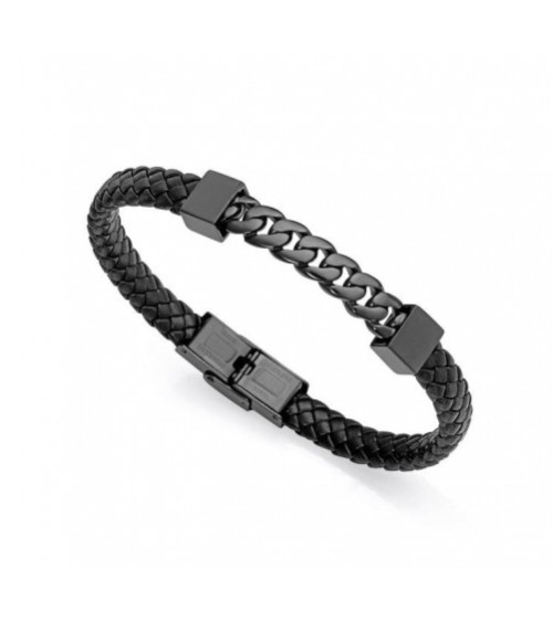 Pulsera negra Viceroy Beat hombre 75325P01010