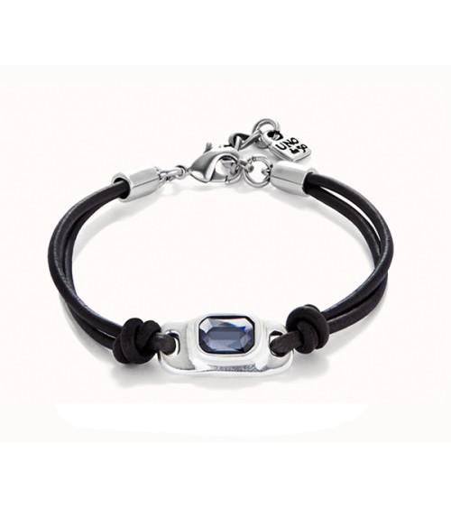 Pulsera Uno de 50 cristal gris PUL2480GRS