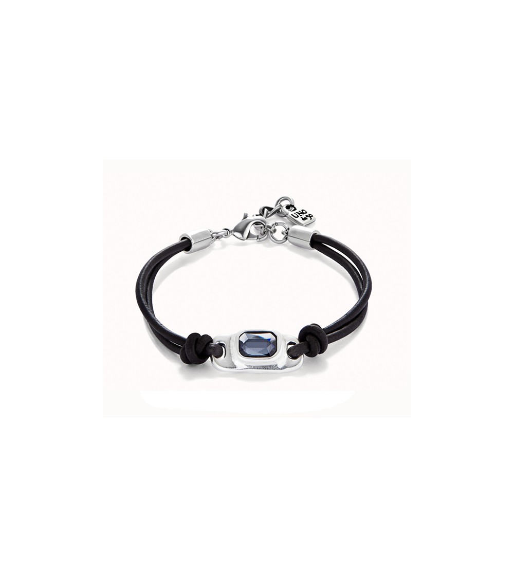 Pulsera Uno de 50 cristal gris PUL2480GRS