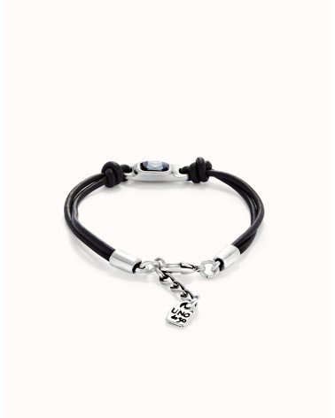 Pulsera Uno de 50 cristal gris PUL2480GRS