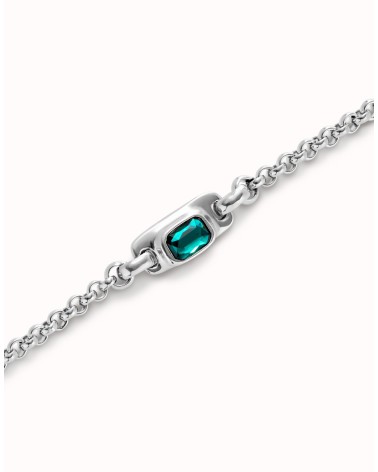 Pulsera Uno de 50 cristal verde PUL2495VRD