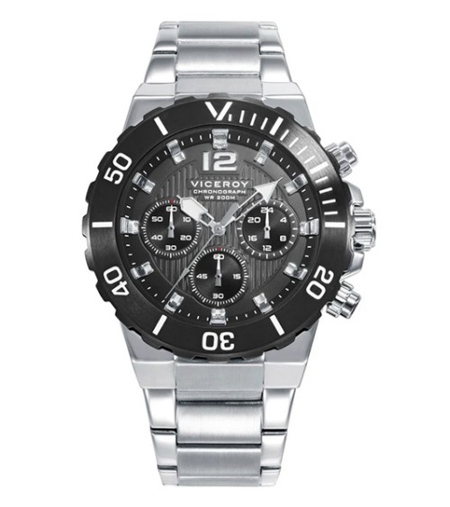 Reloj caballero Viceroy bisel negro 45007-55