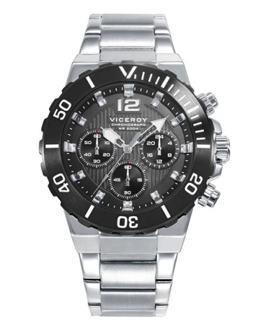 Reloj caballero Viceroy bisel negro 45007-55