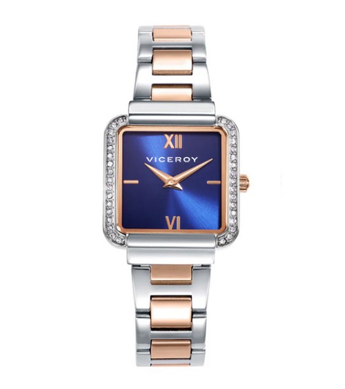 Reloj cuadrado Viceroy azul mujer 401244-33