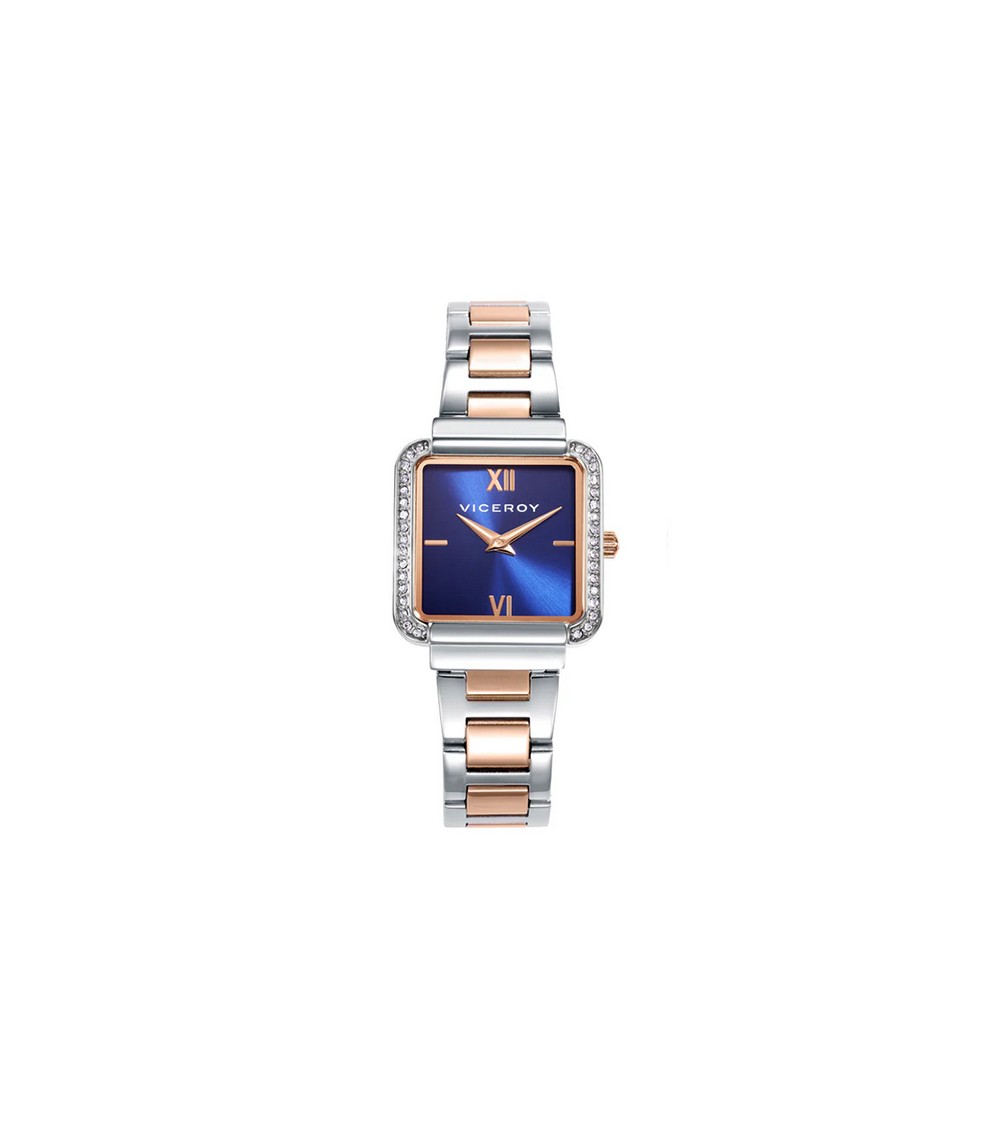 Reloj cuadrado Viceroy azul mujer 401244-33