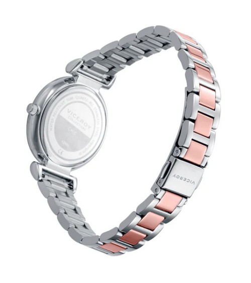 Reloj rosado bicolor Viceroy malaquita 42446-63