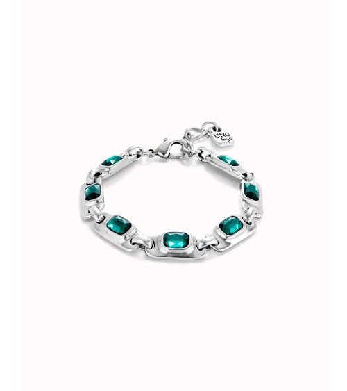 Pulsera Uno de 50 cristales verdes PUL2487VRD