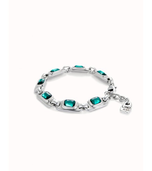 Pulsera Uno de 50 cristales verdes PUL2487VRD