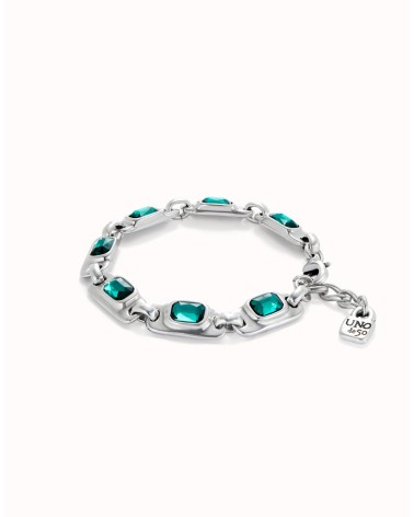 Pulsera Uno de 50 cristales verdes PUL2487VRD