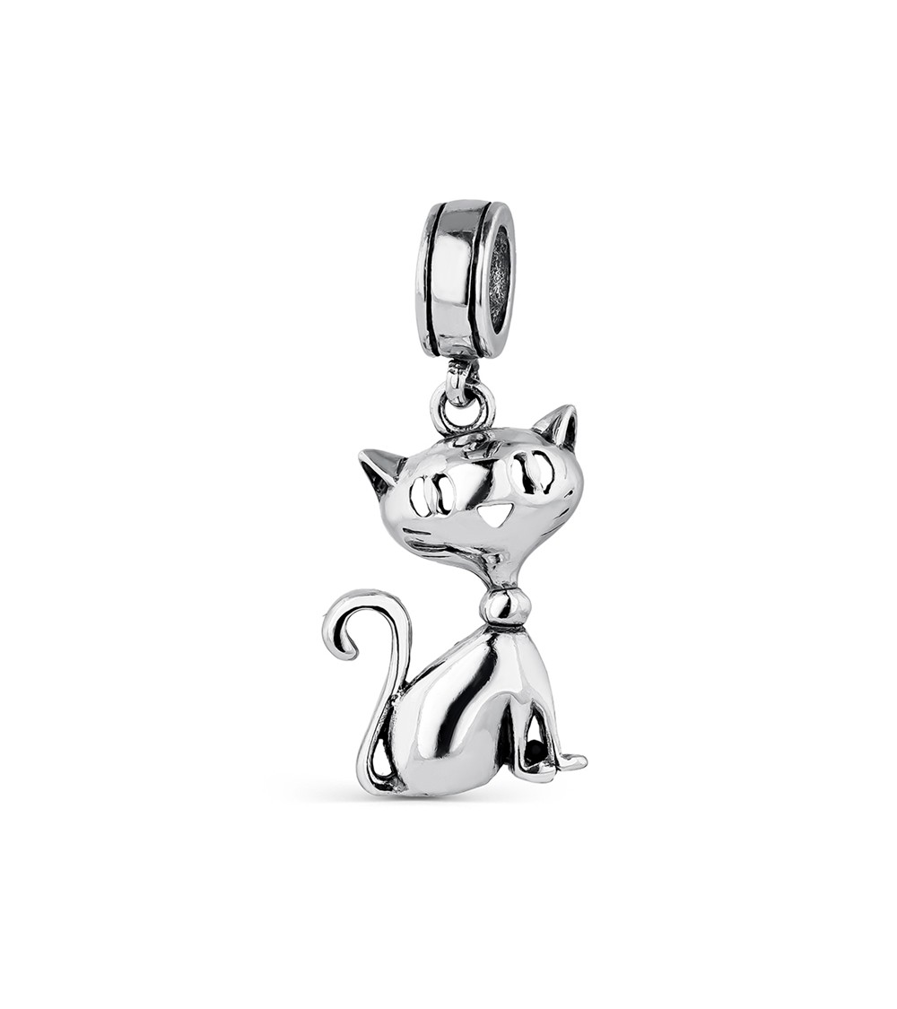 Charm de plata Gato de la suerte 9095639