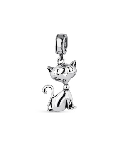 Charm de plata Gato de la suerte 9095639