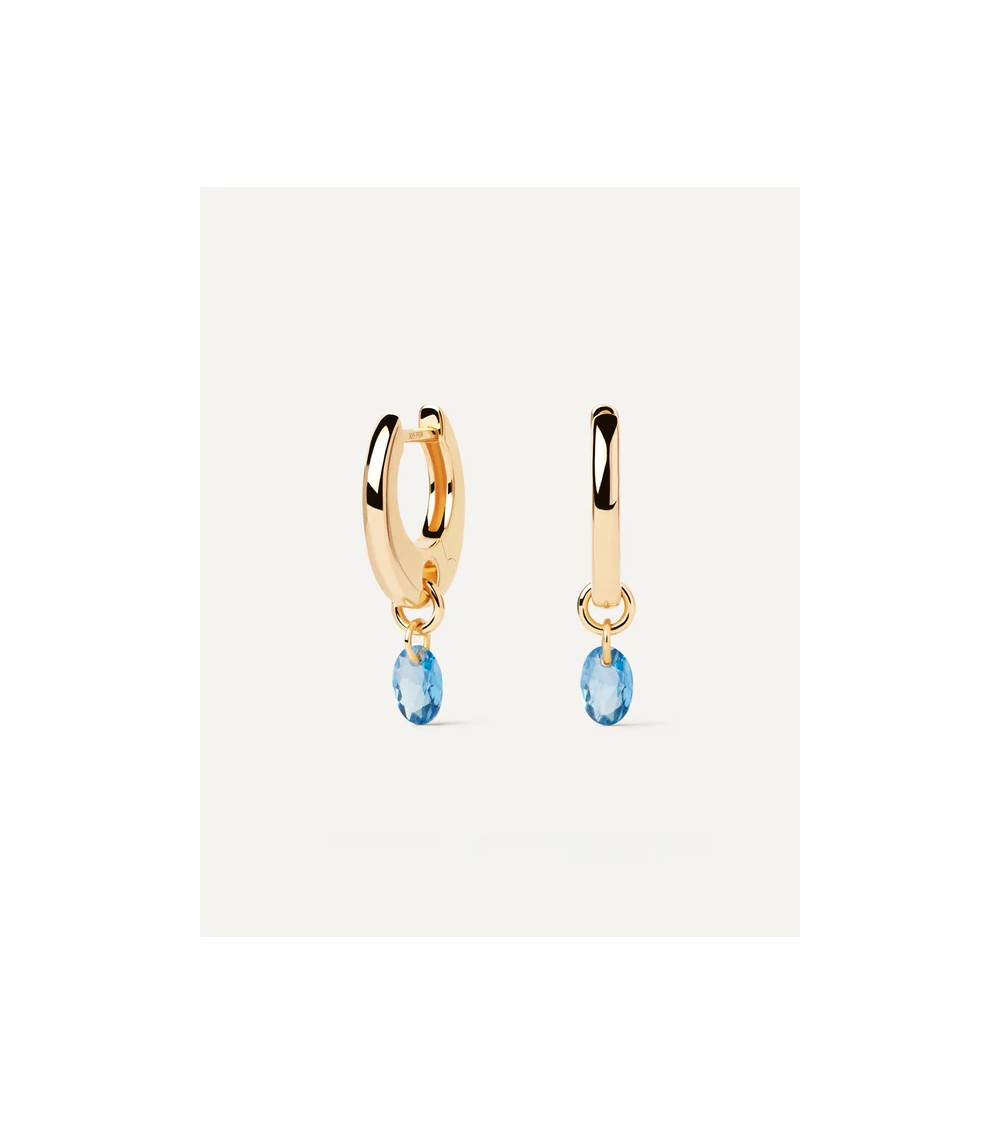 Pendientes PDPAOLA 'Blue Lily Hoops' AR01-B94-U