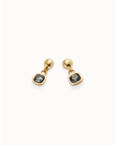 Pendientes Uno de 50 cristal negro PEN0998NGRORO